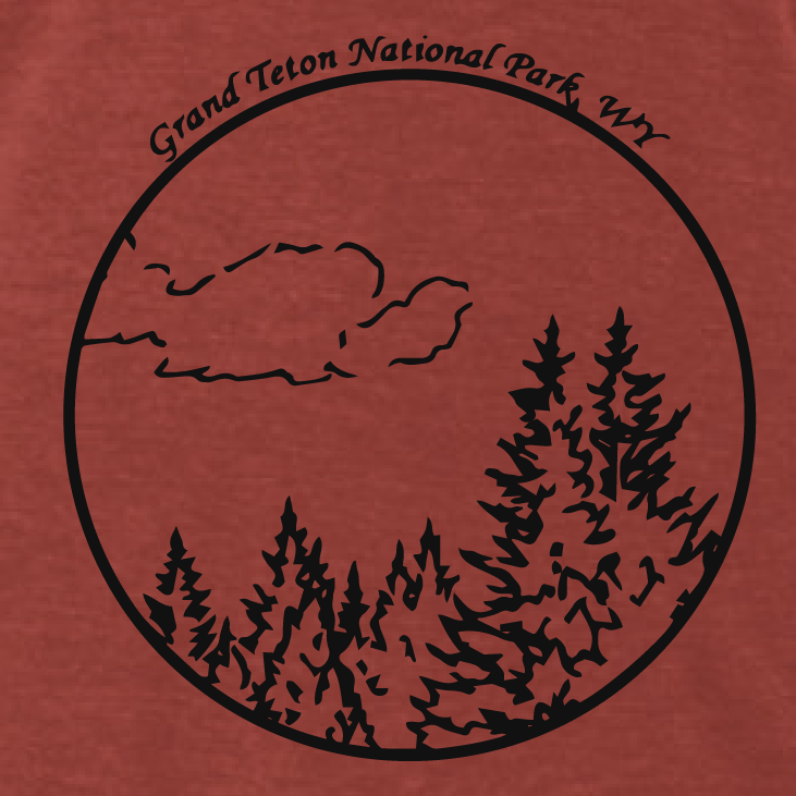 Grand Teton National Park Short Sleeve T-Shirt - Image 3